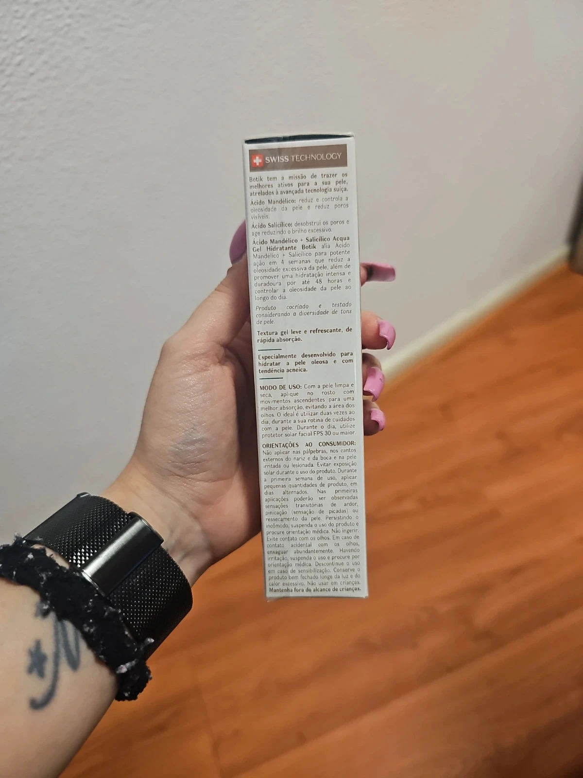 Gel Hydratant Anti-Graisse Acqua Acide Mandélico + Salicylique Botik 50g – photo 4